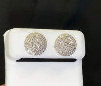 
              10K YELLOW GOLD .75 CARAT 11 MM 100% GENUINE DIAMONDS MENS/WOMENS EARRING STUDS
            