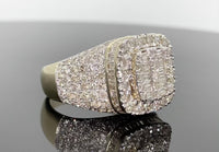 
              10K YELLOW GOLD 4.25 CARAT MENS REAL DIAMOND ENGAGEMENT WEDDING PINKY RING BAND
            