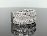 
              10K WHITE GOLD 2.50 CARAT MENS REAL DIAMOND ENGAGEMENT WEDDING PINKY RING BAND
            