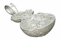 
              4.25 CARAT REAL DIAMONDS STERLING SILVER RHODIUM DIAMOND MONEY BAG PENDANT CHARM
            