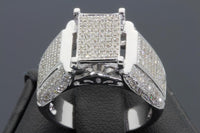 
              1.25 CARAT REAL DIAMOND STERLING SILVER ENGAGEMENT BRIDAL WEDDING RING
            