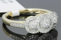 
              10K YELLOW GOLD .60 CARAT WOMENS REAL DIAMOND BRIDAL WEDDING ENGAGEMENT RING
            