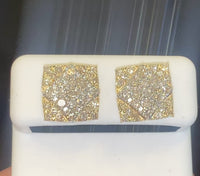 
              10K YELLOW GOLD 1.75 CARAT 12 MM 100% GENUINE DIAMONDS MENS/WOMENS EARRING STUDS
            