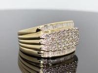 
              10K YELLOW GOLD 1.60 CARAT MENS REAL DIAMOND ENGAGEMENT WEDDING PINKY RING BAND
            