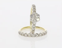 
              10K YELLOW GOLD 1.75 CARAT WOMEN REAL DIAMOND ENGAGEMENT RING WEDDING BAND RING SET
            