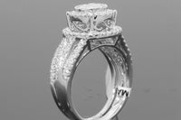 
              10K WHITE GOLD 1.25 CARAT WOMENS REAL DIAMOND ENGAGEMENT RING WEDDING BAND SET
            