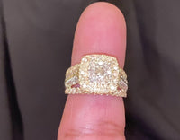 
              10K YELLOW GOLD 2.25 CARAT WOMEN REAL DIAMOND ENGAGEMENT RING WEDDING RING BRIDAL
            