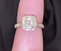 
              10K YELLOW GOLD .50 CARAT WOMENS REAL DIAMOND ENGAGEMENT WEDDING RING
            