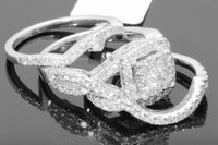 
              10K WHITE GOLD 2 CARAT WOMENS DIAMOND ENGAGEMENT RING WEDDING BAND BRIDAL SET - SIZE 5
            