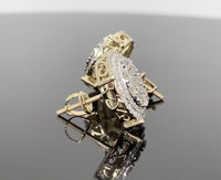 
              10K YELLOW GOLD 1.75 CARAT MENS WOMENS 14 MM 100% GENUINE DIAMONDS EARRING STUDS
            