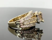 
              10K YELLOW GOLD 2.75 CARAT WOMEN REAL DIAMOND ENGAGEMENT RING WEDDING BRIDAL
            