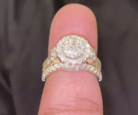 
              10K YELLOW GOLD 2 CARAT WOMEN REAL DIAMOND ENGAGEMENT RING WEDDING BAND BRIDAL SET
            