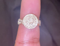 
              10K SOLID YELLOW GOLD 1.35 CARAT REAL WOMEN DIAMOND RING
            