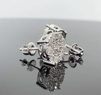
              10K WHITE GOLD 1.25 CARAT MENS WOMENS 9 MM 100% GENUINE DIAMONDS EARRING STUDS
            