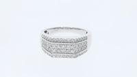 
              10K WHITE GOLD .75 CARAT REAL DIAMOND ENGAGEMENT RING WEDDING RING BRIDAL BAND
            