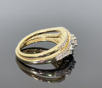 
              10K YELLOW GOLD 1 CARAT WOMENS REAL DIAMOND ENGAGEMENT RING WEDDING BAND SET
            