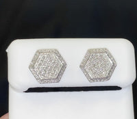 
              10K WHITE GOLD .30 CARAT 10 MM 100% GENUINE DIAMONDS MENS/WOMENS EARRING STUDS
            