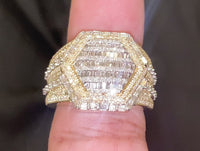 
              10K SOLID YELLOW GOLD 1.75 CARAT REAL DIAMOND ENGAGEMENT RING WEDDING PINKY BAND
            