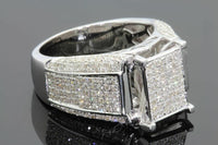 
              1.25 CARAT REAL DIAMOND STERLING SILVER ENGAGEMENT BRIDAL WEDDING RING
            