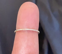 
              10K YELLOW GOLD .10 CARAT WOMEN REAL DIAMOND RING BAND
            