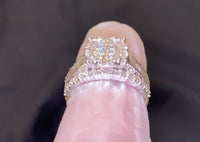 
              10K WHITE GOLD 2.25 CARAT WOMEN REAL DIAMOND ENGAGEMENT RING WEDDING RING BRIDAL
            