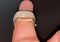 
              10K YELLOW GOLD 1.25 CARAT MENS REAL DIAMOND ENGAGEMENT WEDDING PINKY RING BAND
            