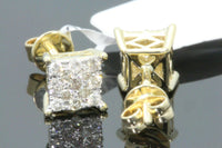 
              10K YELLOW GOLD .40 CARAT MENS/WOMENS 5MM 100% GENUINE DIAMONDS EARRING STUDS
            