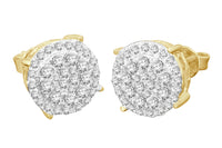 
              10K YELLOW GOLD 1.15 CARAT MENS/WOMENS 10 mm 100% GENUINE DIAMONDS EARRING STUDS
            