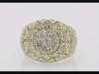 
              10K YELLOW GOLD 6 CARAT MENS REAL DIAMOND ENGAGEMENT WEDDING PINKY RING BAND
            