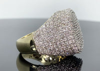 
              10K YELLOW GOLD 6.50 CARAT MENS REAL DIAMOND ENGAGEMENT WEDDING PINKY RING BAND
            