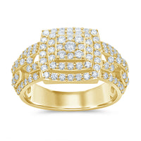 
              10K SOLID YELLOW GOLD 1.75 CARAT REAL DIAMOND ENGAGEMENT RING WEDDING PINKY BAND
            
