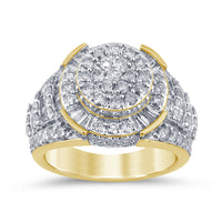 
              10K SOLID YELLOW GOLD 4.25 CARAT REAL DIAMOND ENGAGEMENT RING WEDDING PINKY BAND
            