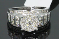
              10K WHITE GOLD 1.25 CARAT WOMEN REAL DIAMOND ENGAGEMENT RING WEDDING RING BRIDAL
            