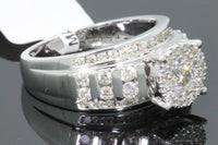 
              10K WHITE GOLD 1.25 CARAT WOMEN REAL DIAMOND ENGAGEMENT RING WEDDING RING BRIDAL
            