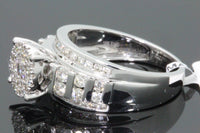 
              10K WHITE GOLD 1.25 CARAT WOMEN REAL DIAMOND ENGAGEMENT RING WEDDING RING BRIDAL
            