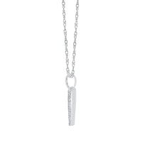 
              10K WHITE GOLD .15 CARAT REAL DIAMOND HEART PENDANT NECKLACE WITH WHITE GOLD CHAIN
            
