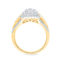
              10K YELLOW GOLD 1.50 CARAT WOMEN REAL DIAMOND ENGAGEMENT RING WEDDING RING BRIDAL
            