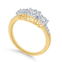 
              10K YELLOW GOLD .60 CARAT WOMEN REAL DIAMOND ENGAGEMENT RING WEDDING RING BRIDAL
            
