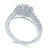 
              10K WHITE GOLD 1 CARAT WOMEN REAL DIAMOND ENGAGEMENT RING WEDDING RING BRIDAL
            