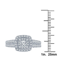 
              10K WHITE GOLD 1 CARAT WOMEN REAL DIAMOND ENGAGEMENT RING WEDDING RING BRIDAL
            