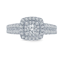 
              10K WHITE GOLD 1 CARAT WOMEN REAL DIAMOND ENGAGEMENT RING WEDDING RING BRIDAL
            