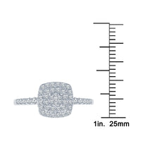 
              10K WHITE GOLD .60 CARAT WOMEN REAL DIAMOND ENGAGEMENT RING WEDDING RING BRIDAL
            