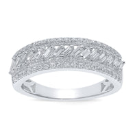 
              10K WHITE GOLD .75 CARAT WOMEN REAL DIAMOND ENGAGEMENT WEDDING BRIDAL RING BAND
            