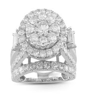 
              10K WHITE GOLD 3.25 CARAT WOMEN REAL DIAMOND ENGAGEMENT RING WEDDING RING BRIDAL
            