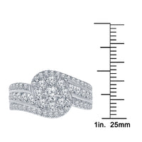 
              10K WHITE GOLD 1.75 CARAT WOMEN REAL DIAMOND ENGAGEMENT RING WEDDING RING BRIDAL
            