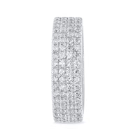 
              10K WHITE GOLD 2.75 CARAT MENS REAL DIAMOND ENGAGEMENT WEDDING PINKY RING ETERNITY INFINITY BAND - SIZE 10
            