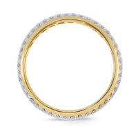 
              10K YELLOW GOLD 2.75 CARAT MENS REAL DIAMOND ENGAGEMENT WEDDING PINKY RING ETERNITY INFINITY BAND - SIZE 10
            