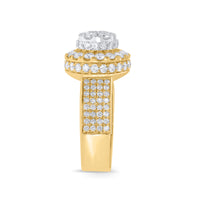 
              10K YELLOW GOLD 3 CARAT MENS REAL DIAMOND ENGAGEMENT WEDDING PINKY RING BAND
            