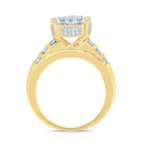 
              10K YELLOW GOLD 1.35 CARAT REAL DIAMOND ENGAGEMENT RING WEDDING RING BRIDAL
            