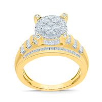 
              10K YELLOW GOLD 1.35 CARAT REAL DIAMOND ENGAGEMENT RING WEDDING RING BRIDAL
            